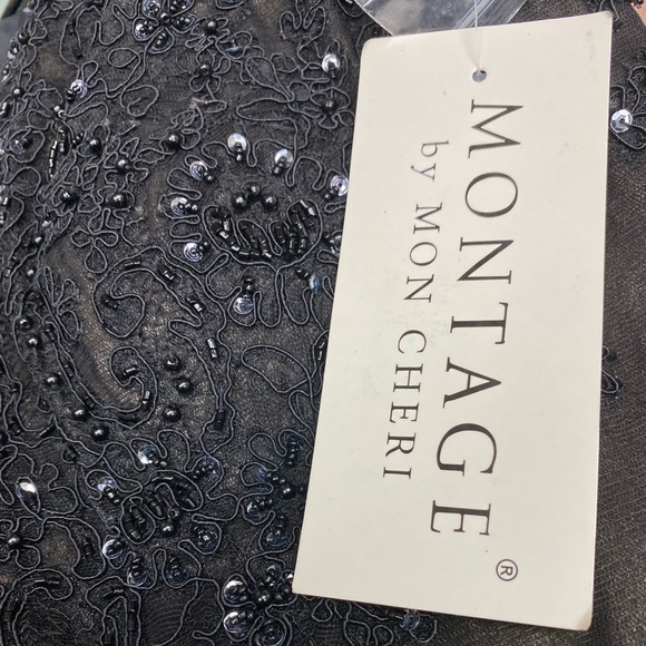 Montage by MonCheri fit and flare pleated gown - Picture 7 of 11